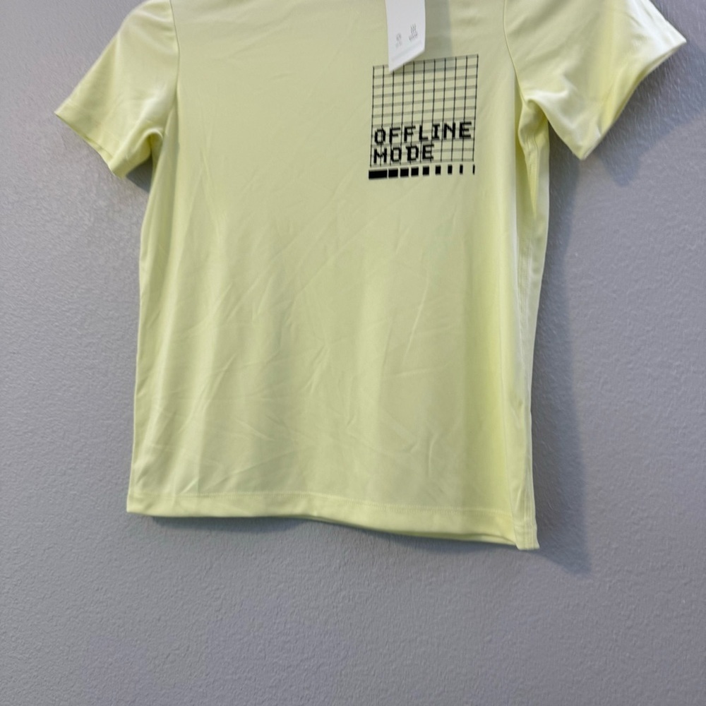 New Boys All In Motion Lemon/Yellow Tee Size M (8) “Offline Mode” - Picture 6 of 12